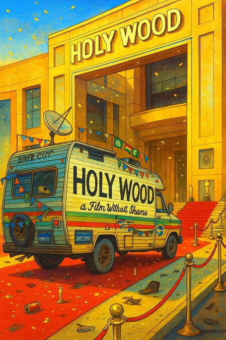 "Holy Wood" The story of your own wierd Holywood. You're against Red Carpet and Glamour:)Who won? You can download this and my other books on all platforms including: Amazon, Lulu, etc.