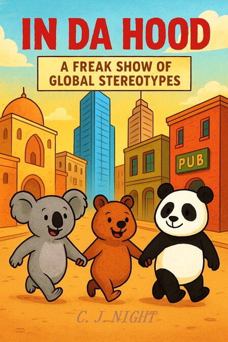 "In Da Hood" In Da Hood: A Freak Show of Global Stereotypes A wild trip around the world without leaving the hood. This is not a travel guide or an academic manual—it’s a comic freak show where clichés, stereotypes, and exaggerations hit the stage like rock stars. Jo